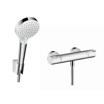 Baterie cabina dus termostatata Hansgrohe Ecostat 1001 CL, set de dus inclus -(13211000, 26692400 )