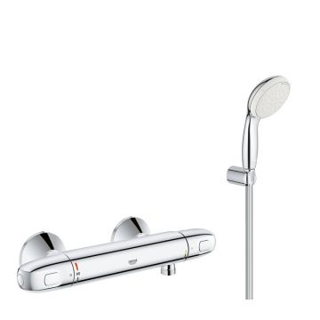 Pachet promo: Baterie cabina dus termostat Grohe Grohtherm 1000 New + set dus Grohe New Tempesta(34143003,27799001)