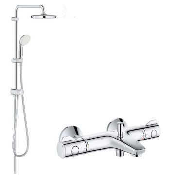 Pachet promo: Sistem dus Grohe New Tempesta 210 +baterie cada termostat Grh 800( 26381001,34567000)