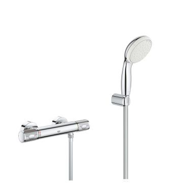 Set Baterie cabina dus termostat Grohe Grohtherm 1000 Performance, set dus 2 jet,porter(34776000,27799001)