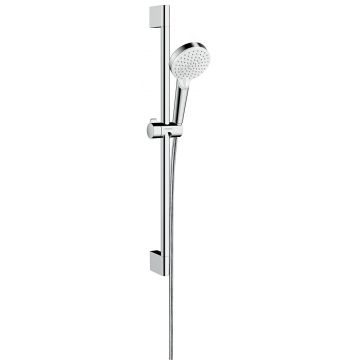 Set dus Hansgrohe Crometa New 100 Vario cu bara 0.65 m alb crom - 26532400
