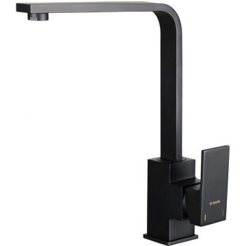 Baterie chiuveta bucatarie negru mat Deante Anemon