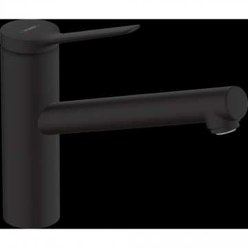 Baterie chiuveta bucatarie negru mat, monocomanda Hansgrohe Zesis M33 74802670