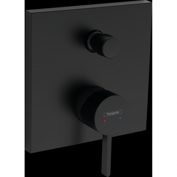 Baterie dus Hansgrohe Finoris incastrata pentru corp ingropat, negru mat 76415670
