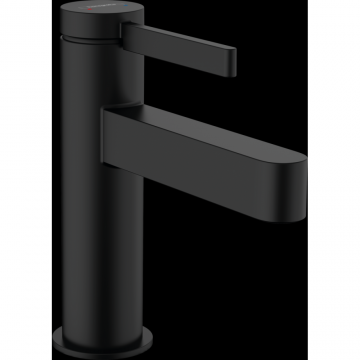 Baterie lavoar negru mat cu ventil push-open Hansgrohe Finoris 76010670