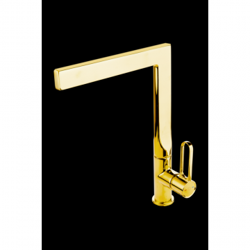 Baterie chiuveta bucatarie FDesign Zaffiro, auriu lucios