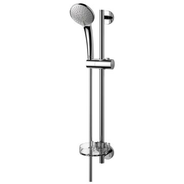 Set de dus cu bara Ideal Standard Ideal Rain Soft,  3 jeturi, furtun 1.75 m, etajera, crom - B9415AA