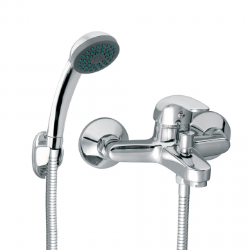 Baterie dus/cada Ferro Vasto BVA11+ set de dus, cartus ceramic, crom