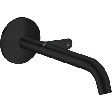 Baterie lavoar incastrata negru mat, pipa 220 mm, Hansgrohe Axor One Select