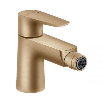 Baterie bideu cu ventil Hansgrohe, Talis E, bronz periat