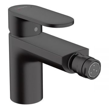 Baterie bideu cu ventil pop-up, Hansgrohe, Vernis Blend, negru mat