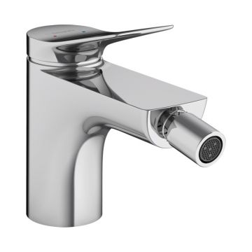Baterie bideu, Hansgrohe, Vivenis, cu ventil, crom