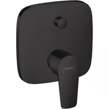 Baterie cada dus, Hansgrohe, Talis E, Negru mat