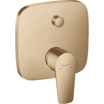 Baterie cada dus Hansgrohe, Talis E, parte vizibila, montaj pe perete, bronz periat
