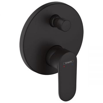 Baterie cada - dus, Hansgrohe, Vernis Blend, parte aparenta, negru mat