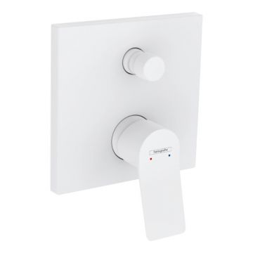 Baterie cada - dus, Hansgrohe, Vivenis, incastrabila, alb mat