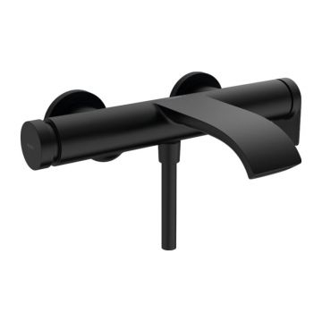 Baterie cada - dus, Hansgrohe, Vivenis, negru mat