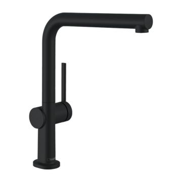Baterie de bucatarie, Hansgrohe, Talis M54 270, 1 jet, negru mat
