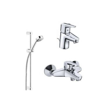 Baterie dus si set de dus Kludi D-Vise 3 in 1, crom