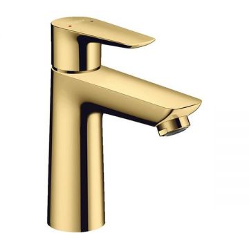 Baterie lavoar cu ventil click clack, Hansgrohe, Talis E 110, auriu lucios