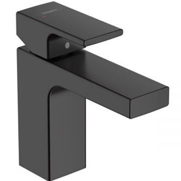Baterie lavoar cu ventil, Hansgrohe, Vernis Shape 70, negru mat
