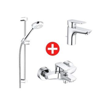Set Promo 3 in 1 Kludi Pure&Style, pentru cada si dus, lavoar