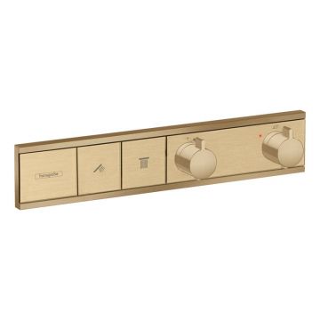 Baterie de duș, Hansgrohe, RainSelect, cu două funcții, bronz periat