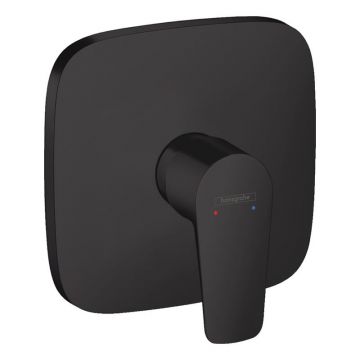 Baterie dus, Hansgrohe, Talis E, parte vizibila, negru mat