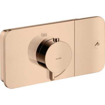Baterie dus incastrata termostatata culoare red gold lucios Hansgrohe Axor One