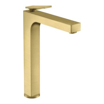 Baterie înaltă lavoar, Axor, Citterio 280, cu ventil, alamă periată, 39021950