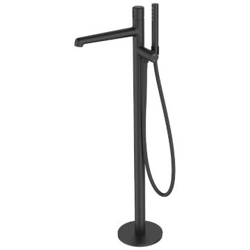 Baterie cada freestanding  Laveo Pretto neagra