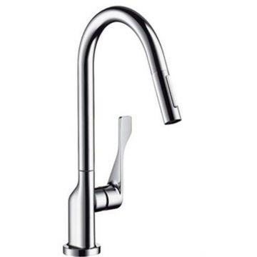 Baterie chiuveta bucatarie crom cu dus extractibil Hansgrohe Axor Citterio
