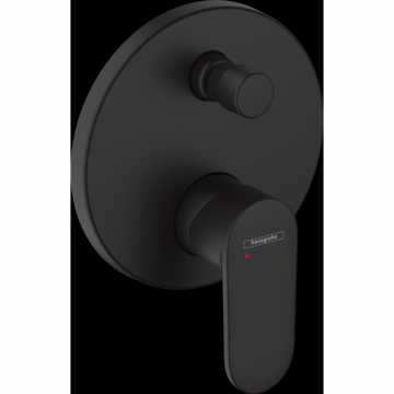 Baterie dus Hansgrohe Vernis Blend incastrata pentru corp ingropat, negru mat 71466670
