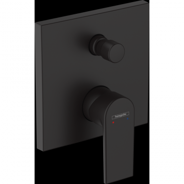 Baterie dus Hansgrohe Vernis Shape incastrata pentru corp ingropat, negru mat 71468670