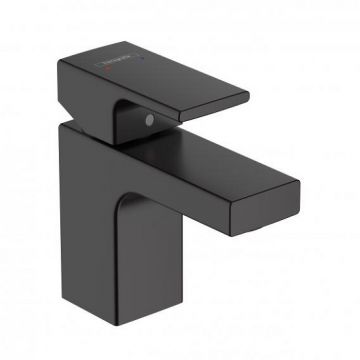 Baterie lavoar cu ventil  Hansgrohe Vernis negru mat