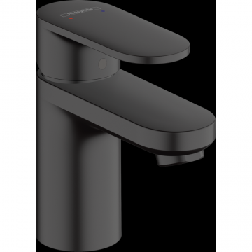 Baterie lavoar negru mat cu ventil Hansgrohe Vernis Blend 71550670