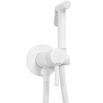Baterie bideu Rea Lungo Loop, alb mat
