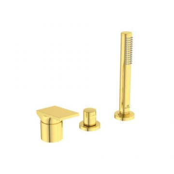 Baterie cada / dus Ideal Standard Extra cu 3 treceri, auriu - Culoare Crom