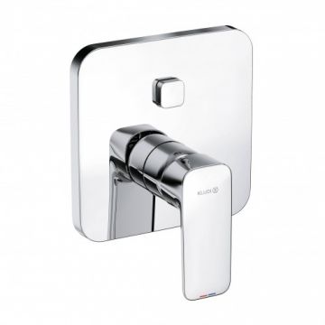 Baterie cada / dus incastrata Kludi Pure&Style, cu buton comutare - Culoare Crom