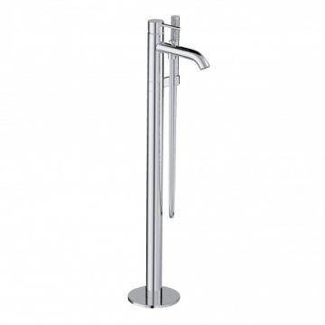 Baterie cada freestanding Kludi Bozz, cu kit de dus - Culoare Crom