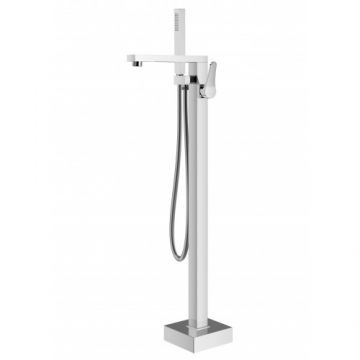 Baterie cada freestanding Mariner Rubinetterie Kobra, cu kit de dus si kit montare - Culoare Crom