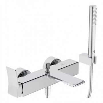 Baterie cada Ideal Standard Conca, crom, cu set de dus - Culoare Crom
