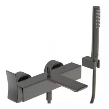 Baterie cada Ideal Standard Conca,magnetic grey, cu set de dus - Culoare magnetic grey