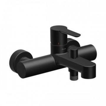 Baterie cada Ravak Puri, cu divertor, negru mat - Culoare Negru