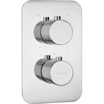 Baterie dus Deante Box Round incastrata pentru corp ingropat, crom lucios