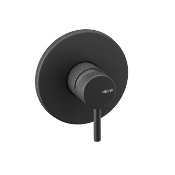 Baterie incastrata pentru dus Vema Maira Negru Mat