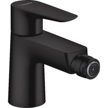 Baterie bideu Hansgrohe Talis E, negru, cu ventil - Culoare Negru