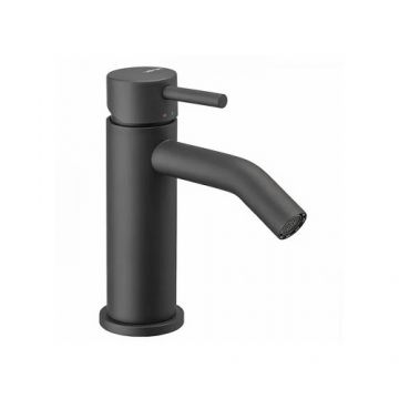 Baterie bideu Vema Maira, negru cu ventil - Culoare Negru