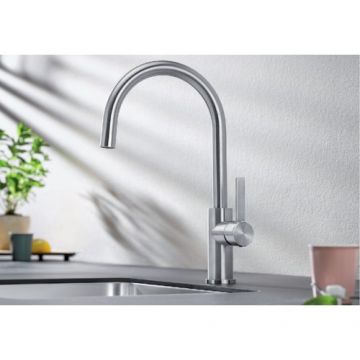 Baterie bucatarie Blanco Candor - Culoare inox periat