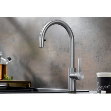 Baterie bucatarie Blanco Candor S - Culoare inox periat